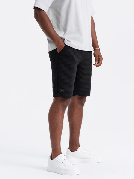 Ombre Clothing Pánske pletené krátke tepláky Ottoman Ombre Oblečenie