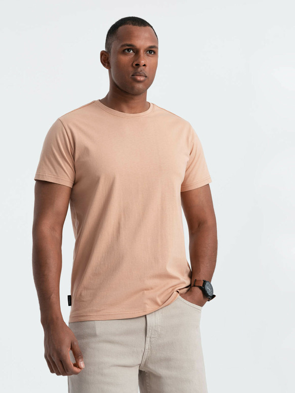 Ombre Clothing Pánske klasické bavlnené tričko BASIC Ombre Oblečenie