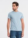 Ombre Clothing Pánske klasické bavlnené tričko BASIC Ombre Oblečenie