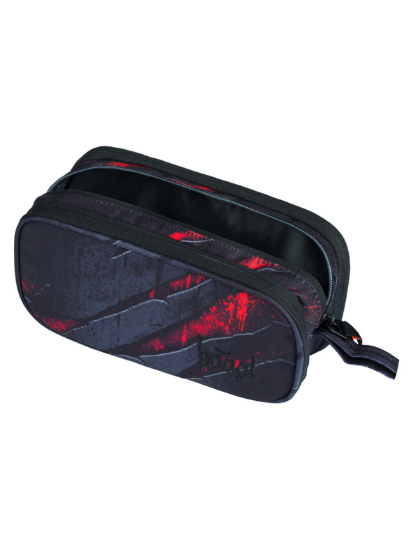 BAAGL  Šedý študentský penál Baagl Lava