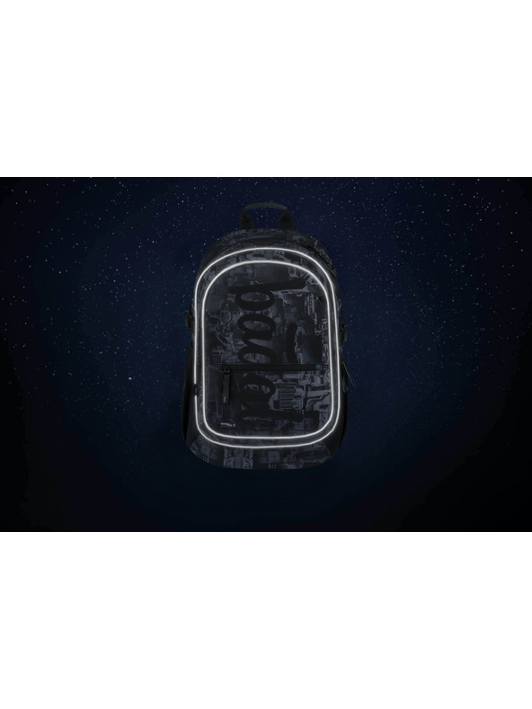 BAAGL  Šedý školský batoh Baagl Core Technic