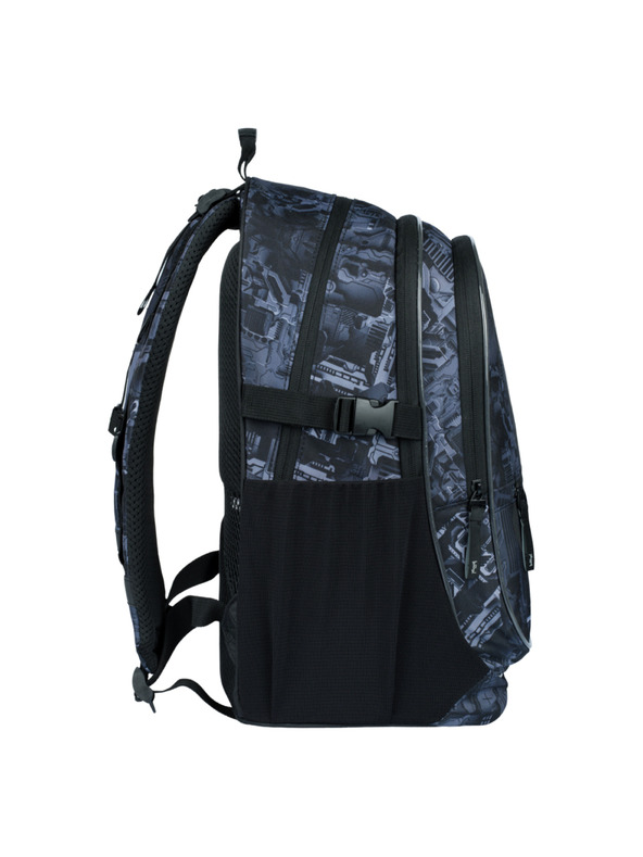 BAAGL  Šedý školský batoh Baagl Core Technic