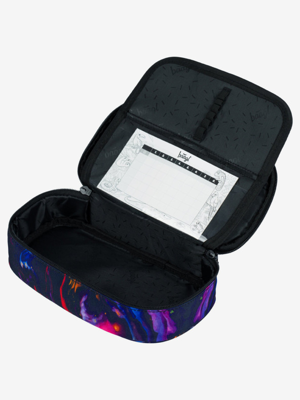 BAAGL  Fialový školský peračník Baagl Marble