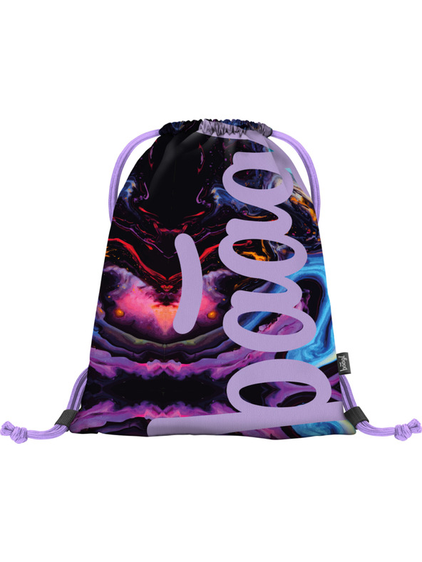 BAAGL  Fialový školský set - batoh, penál, taška Baagl Core Marble