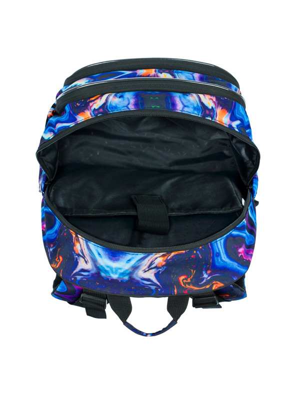 BAAGL  Fialový školský set - batoh, penál, taška Baagl Core Marble