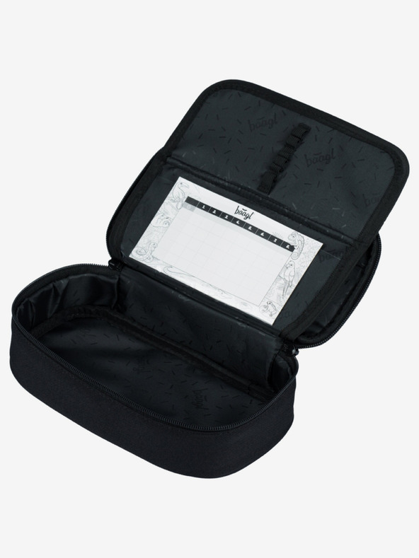 BAAGL  Sivý školský peračník Baagl Darkness