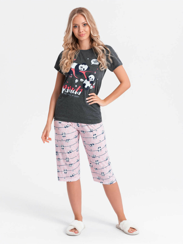 Edoti Dámske pyžamo - grafit EDOTI