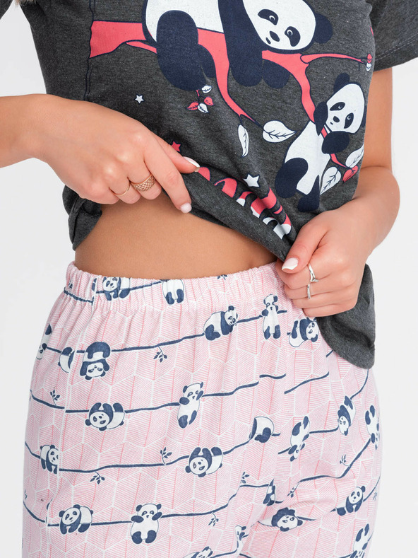 Edoti Dámske pyžamo - grafit EDOTI