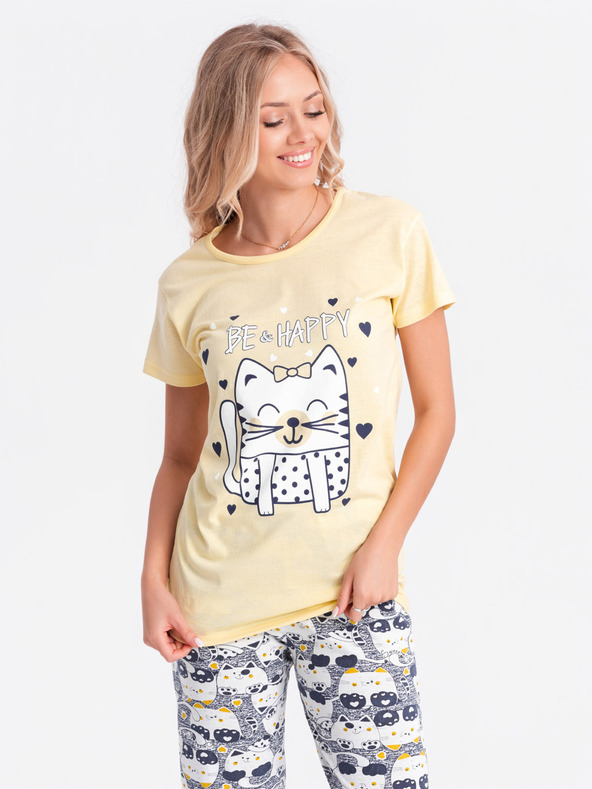 Edoti Dámske pyžamo - žltá EDOTI