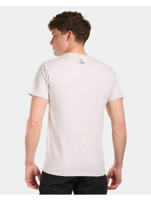 Kilpi Pánske bavlnené tričko Kilpi VIBE-M Light Grey