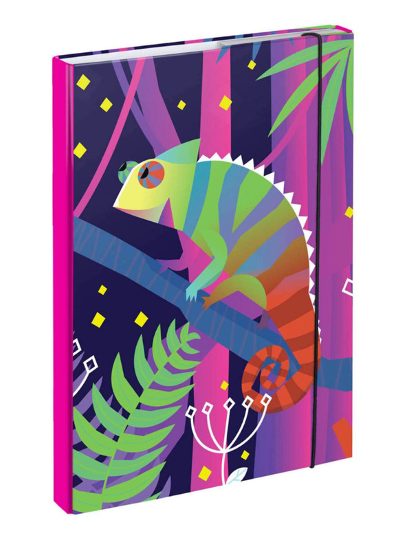 BAAGL  Ružové obaly na školské zošity A4 Chameleón Baagl