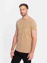Ombre Clothing Pánske bavlnené tričko s potlačou Ombre Pocket Ombre Streetstyle Ombre oblečenie