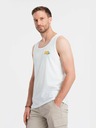 Ombre Clothing Pánske bavlnené tielko s potlačou Summer Vibe Ombre Oblečenie