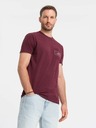 Ombre Clothing Pánske bavlnené tričko s potlačou Ombre Pocket Ombre Streetstyle Ombre oblečenie