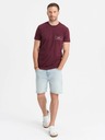 Ombre Clothing Pánske bavlnené tričko s potlačou Ombre Pocket Ombre Streetstyle Ombre oblečenie
