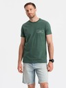 Ombre Clothing Pánske bavlnené tričko s potlačou Ombre Pocket Ombre Streetstyle Ombre oblečenie