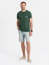 Ombre Clothing Pánske bavlnené tričko s potlačou Ombre Pocket Ombre Streetstyle Ombre oblečenie