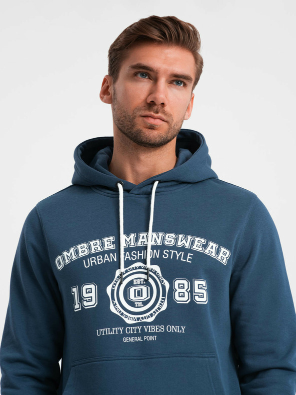 Ombre Clothing Pánska mikina s potlačou Kangaroo Ombre Oblečenie