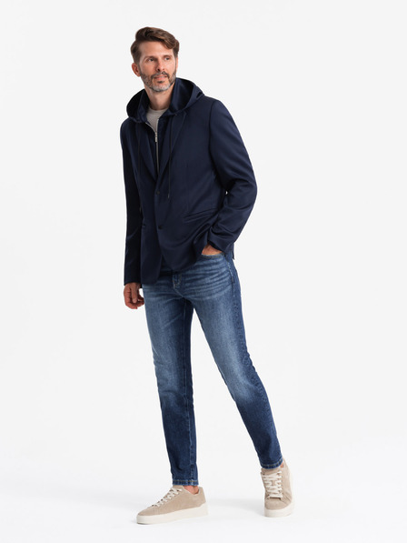 Ombre Clothing Pánska bunda s odnímateľnou podšívkou a kapucňou Ombre Clothing