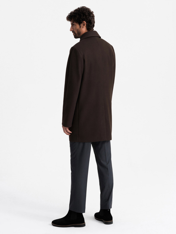 Ombre Clothing Pánsky dvojradový kabát Ombre Clothing