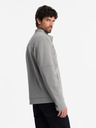 Ombre Clothing Pánska bunda s vreckami a golierom Ombre Clothing