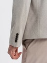 Ombre Clothing Ombre Clothing pánska hnedá bunda so stojačikom