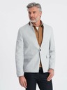 Ombre Clothing Ombre Clothing pánska hnedá bunda so stojačikom
