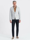 Ombre Clothing Ombre Clothing pánska hnedá bunda so stojačikom