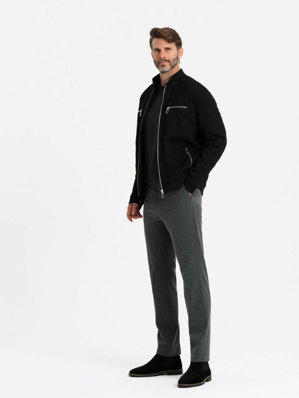 Ombre Clothing Pánska bunda so stojačikom a vreckami Ombre Clothing