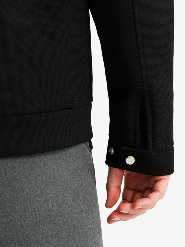 Ombre Clothing Pánska bunda so stojačikom a vreckami Ombre Clothing