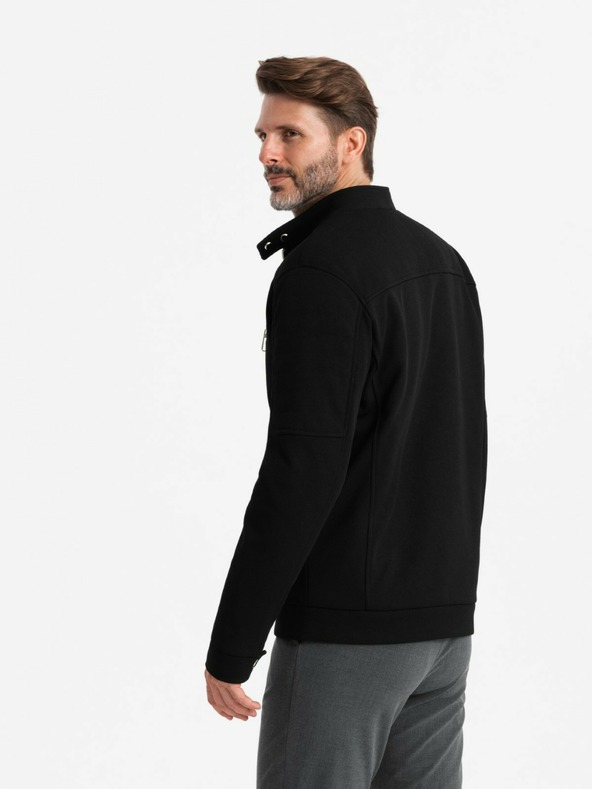 Ombre Clothing Pánska bunda so stojačikom a vreckami Ombre Clothing