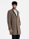 Ombre Clothing Elegantný pánsky jednoradový kabát zo zmesi vlny Ombre Clothing V1 OM-COWC-0114