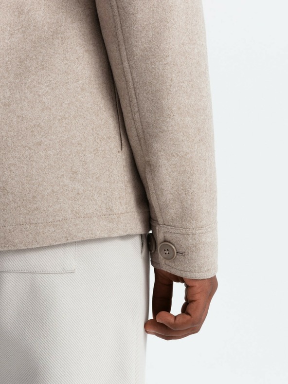 Ombre Clothing Pánska ľahká flísová bunda Ombre Clothing V1 OM-JANP-0199