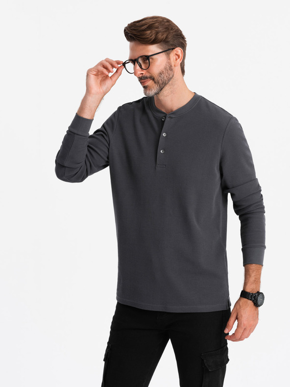 Ombre Clothing Pánske oblečenie z vaflového úpletu Ombre Clothing V3 OM-LSCL-0120