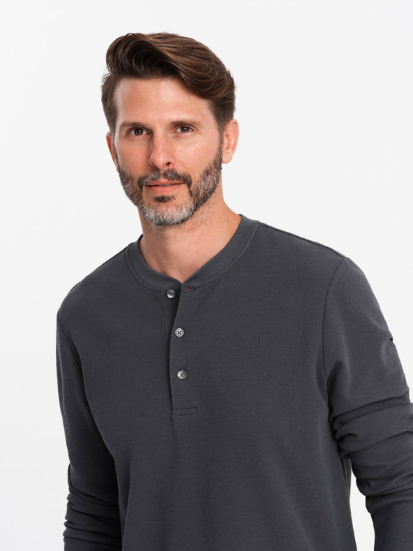 Ombre Clothing Pánske oblečenie z vaflového úpletu Ombre Clothing V3 OM-LSCL-0120