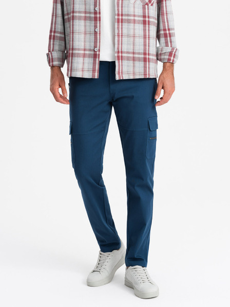 Ombre Clothing Pánske oblečenie Ombre STRAIGHT LEG CARGO V1 OM-PACG-0204