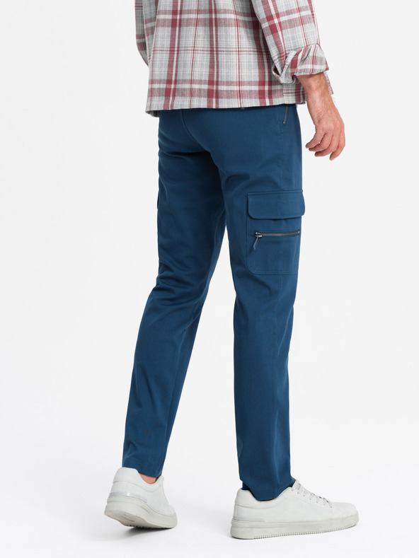 Ombre Clothing Pánske oblečenie Ombre STRAIGHT LEG CARGO V1 OM-PACG-0204