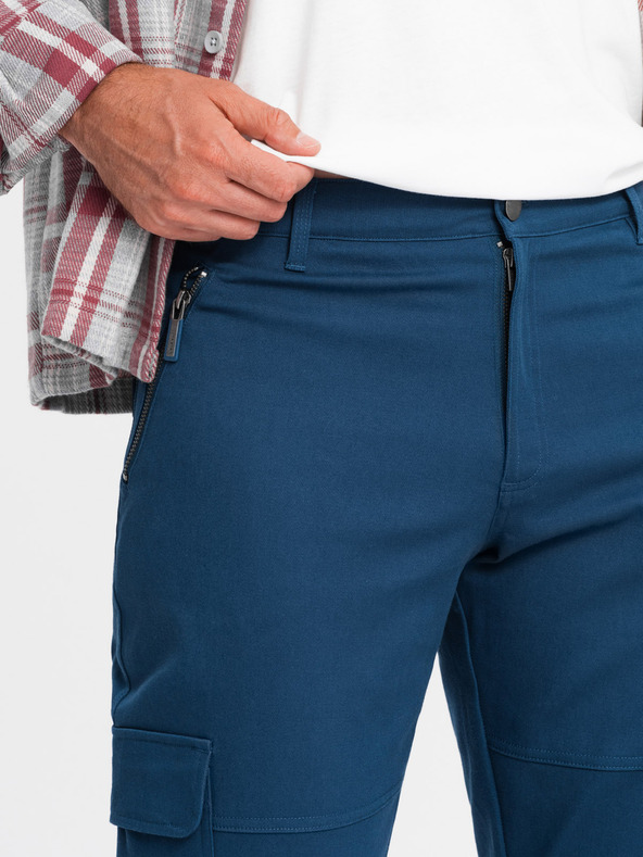 Ombre Clothing Pánske oblečenie Ombre STRAIGHT LEG CARGO V1 OM-PACG-0204