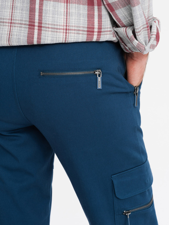 Ombre Clothing Pánske oblečenie Ombre STRAIGHT LEG CARGO V1 OM-PACG-0204