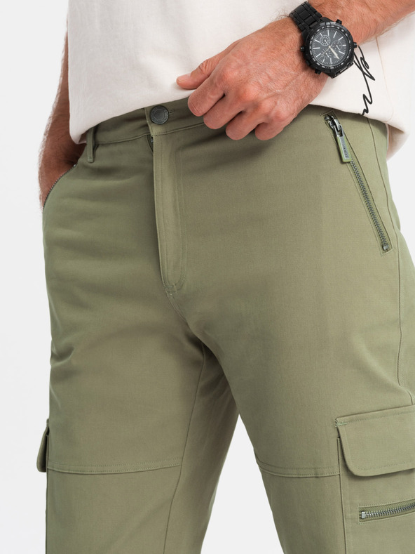 Ombre Clothing Pánske oblečenie Ombre STRAIGHT LEG CARGO V2 OM-PACG-0204