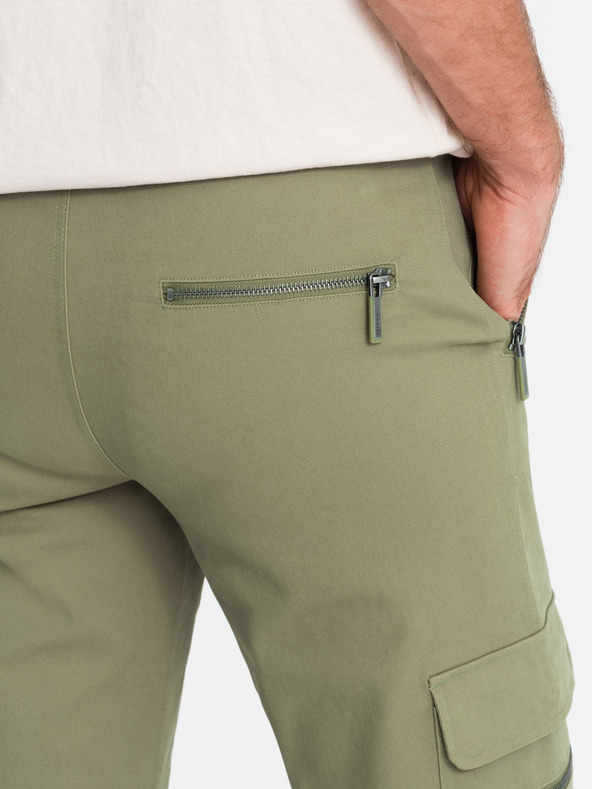 Ombre Clothing Pánske oblečenie Ombre STRAIGHT LEG CARGO V2 OM-PACG-0204