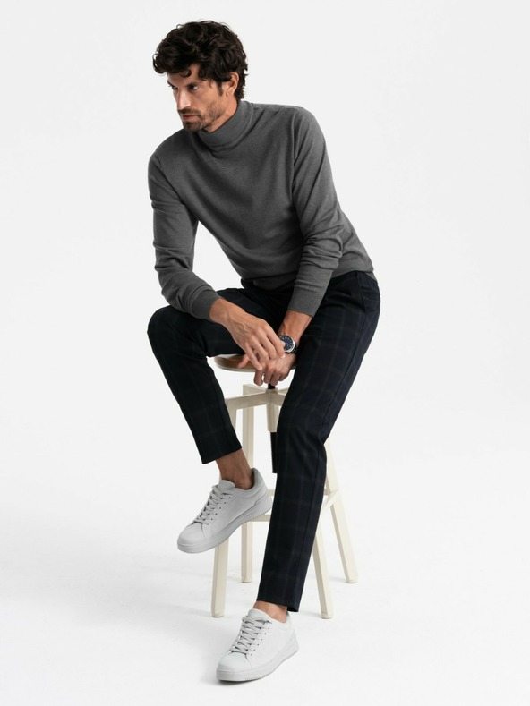 Ombre Clothing Pánska spoločenská obuv z eko nubuku Ombre Clothing V2 OM-FOCS-0151