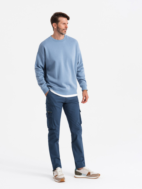 Ombre Clothing Pánske oblečenie Ombre Clothing STRAIGHT LEG CARGO V4 OM-PACG-0196