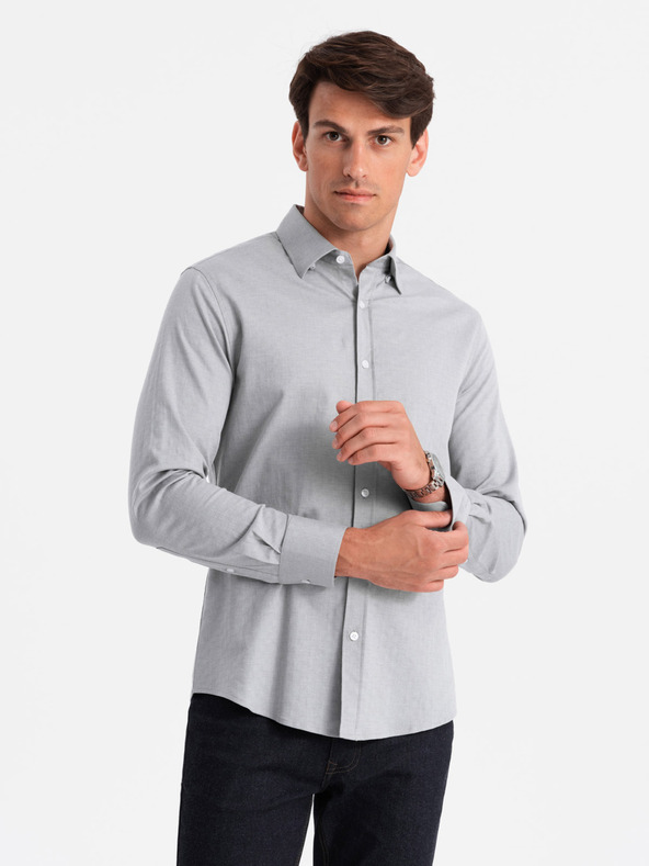 Ombre Clothing Pánske tričko Ombre Clothing SLIM FIT V2 OM-SHCS-0175