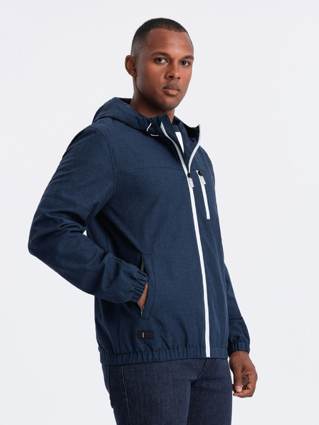 Ombre Clothing Pánska ľahká športová bunda s flísovou podšívkou Ombre Clothing