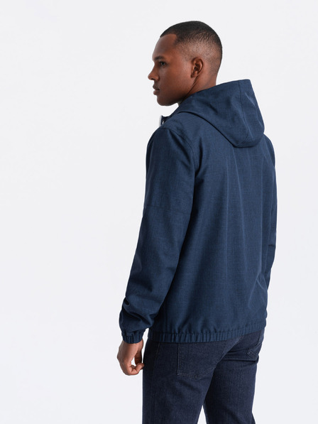 Ombre Clothing Pánska ľahká športová bunda s flísovou podšívkou Ombre Clothing
