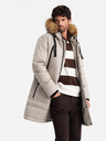 Ombre Clothing Pánska dlhá bunda parka s kapucňou Ombre Clothing