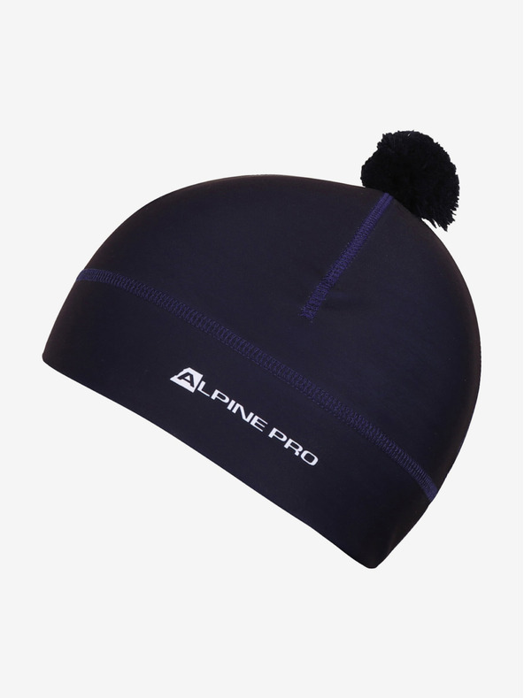 ALPINE PRO Funkčná čiapka s bambulou ALPINE PRO ABERE navy