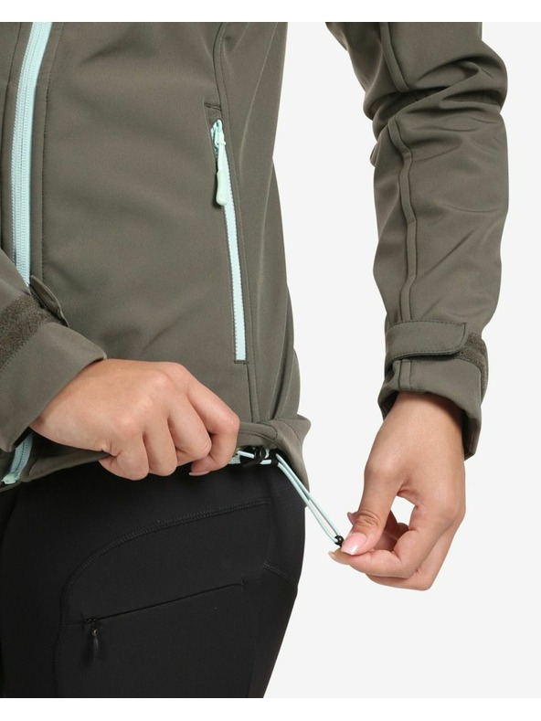 Kilpi Kilpi RAVIA-W Dámska softshellová bunda tmavozelená