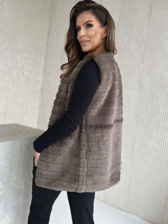 Edoti EDOTI Dámska vesta, hnedá